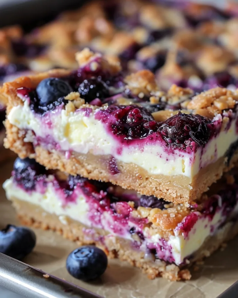 Blueberry Cream Cheese Bars 4
