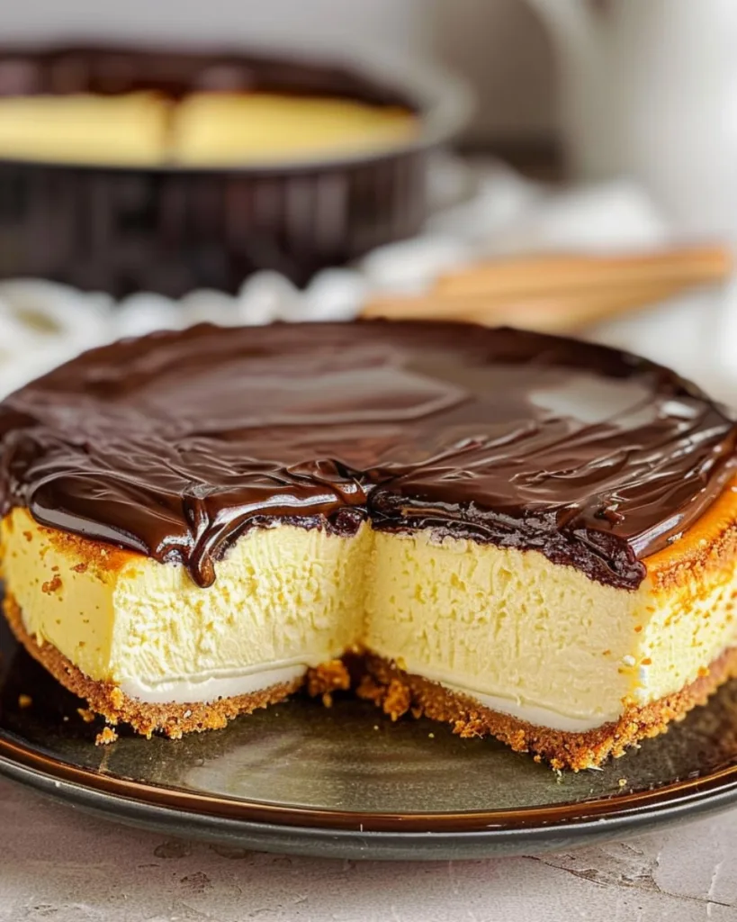 Boston Cream Pie Cheesecake 1