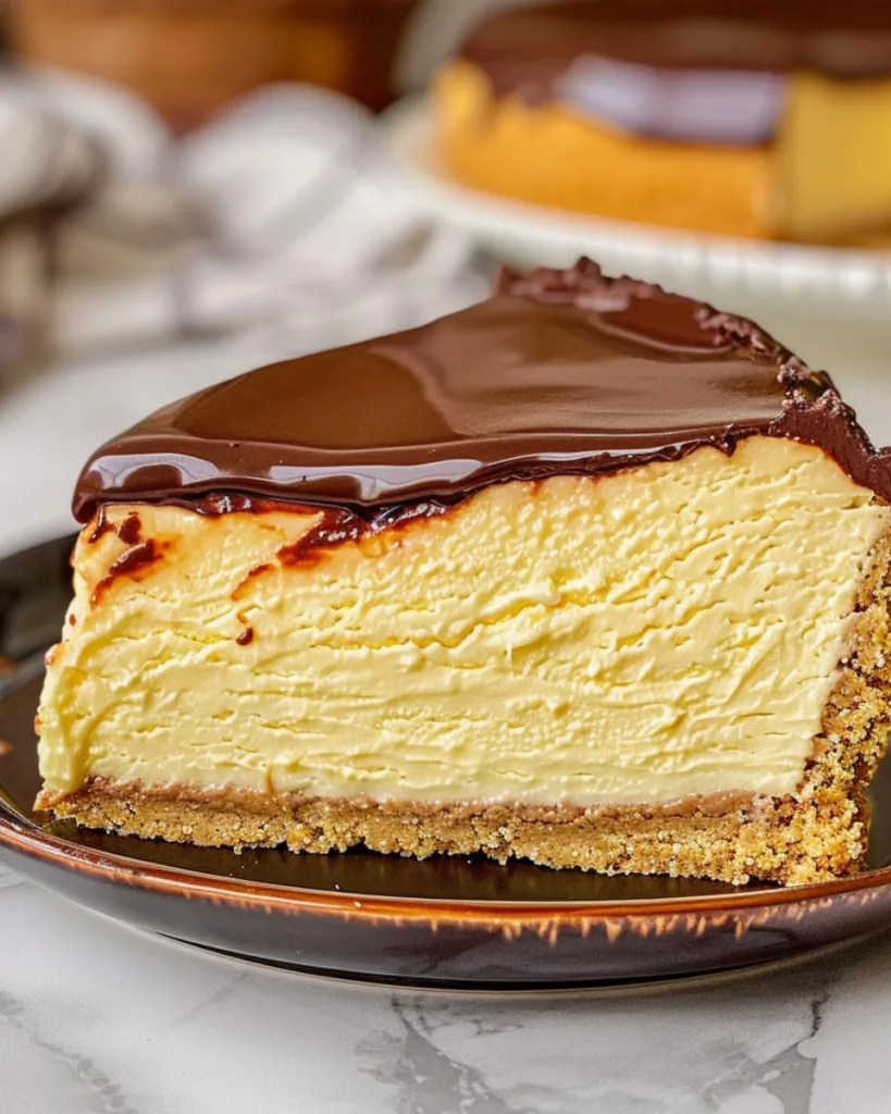 Boston Cream Pie Cheesecake 3