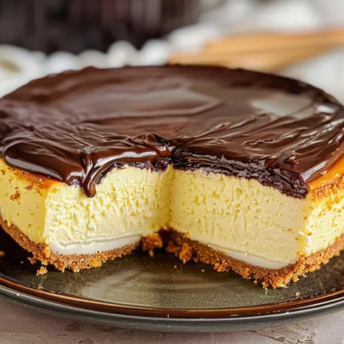 Boston Cream Pie Cheesecake Recipe