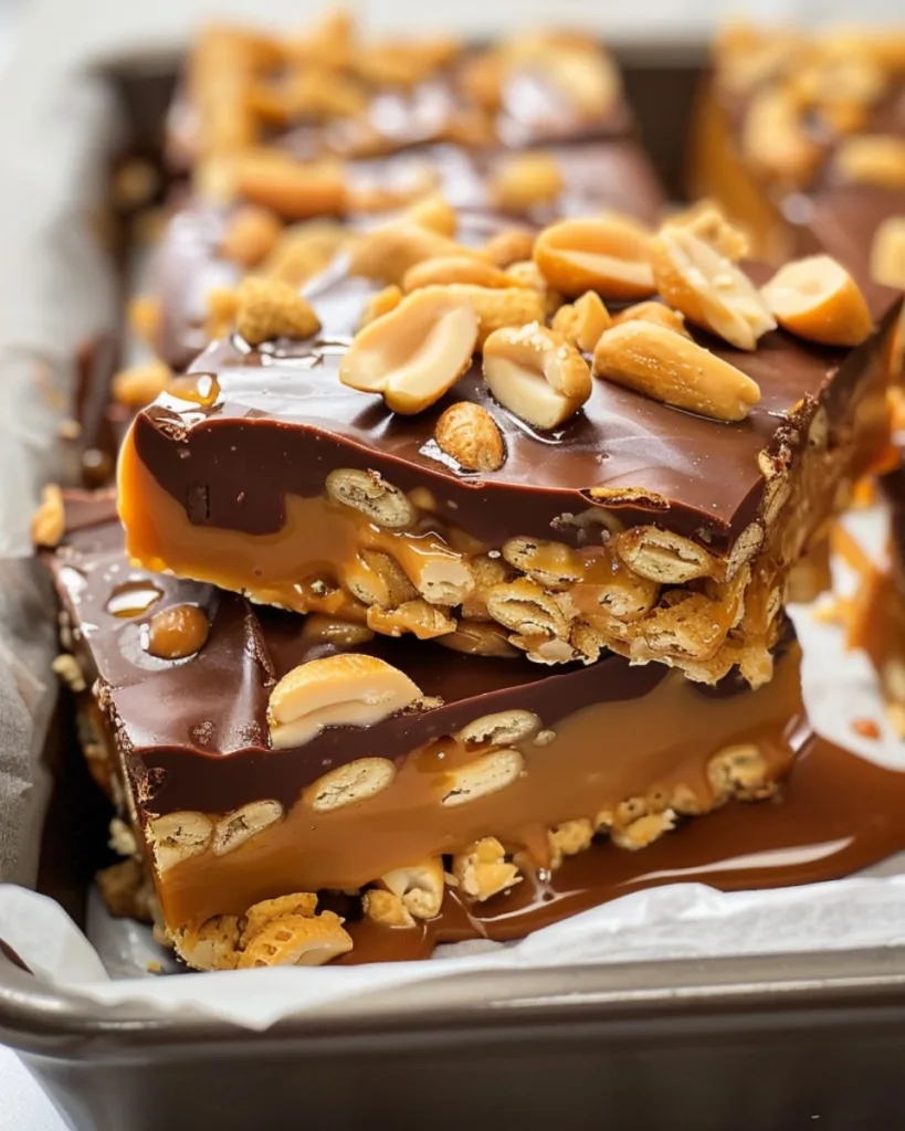 Homemade Snickers Bars 2