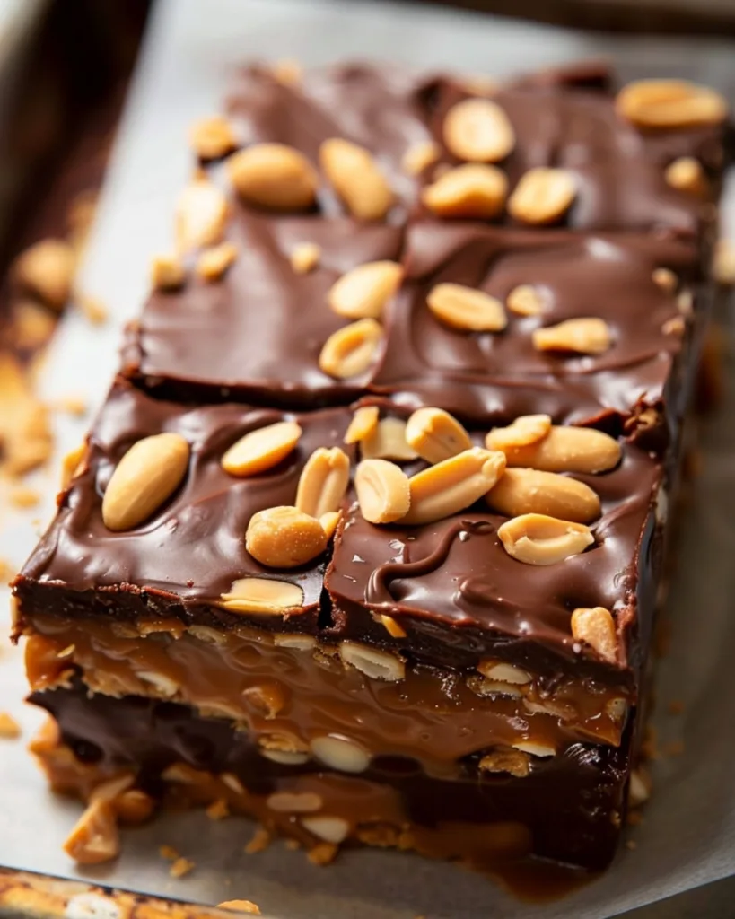 Homemade Snickers Bars 3