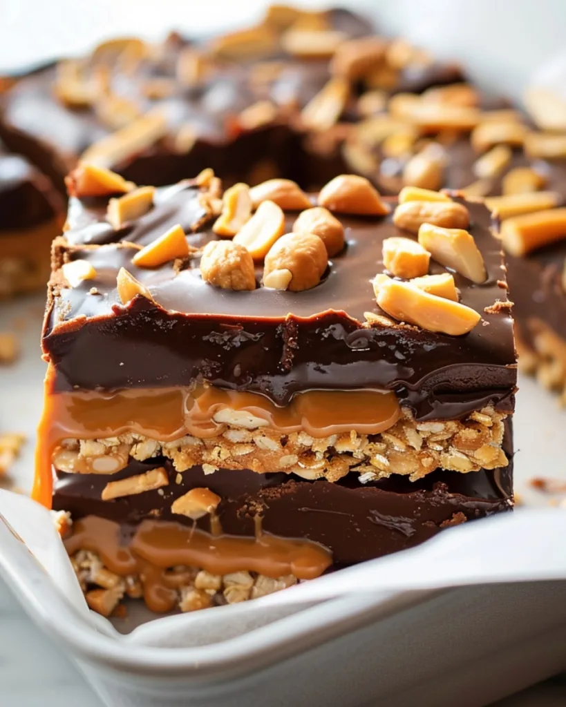 Homemade Snickers Bars 4