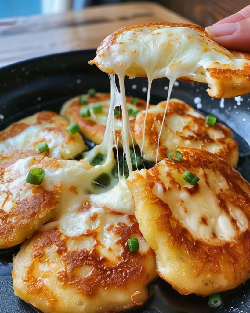 Korean Cheese Potato Pancake 1