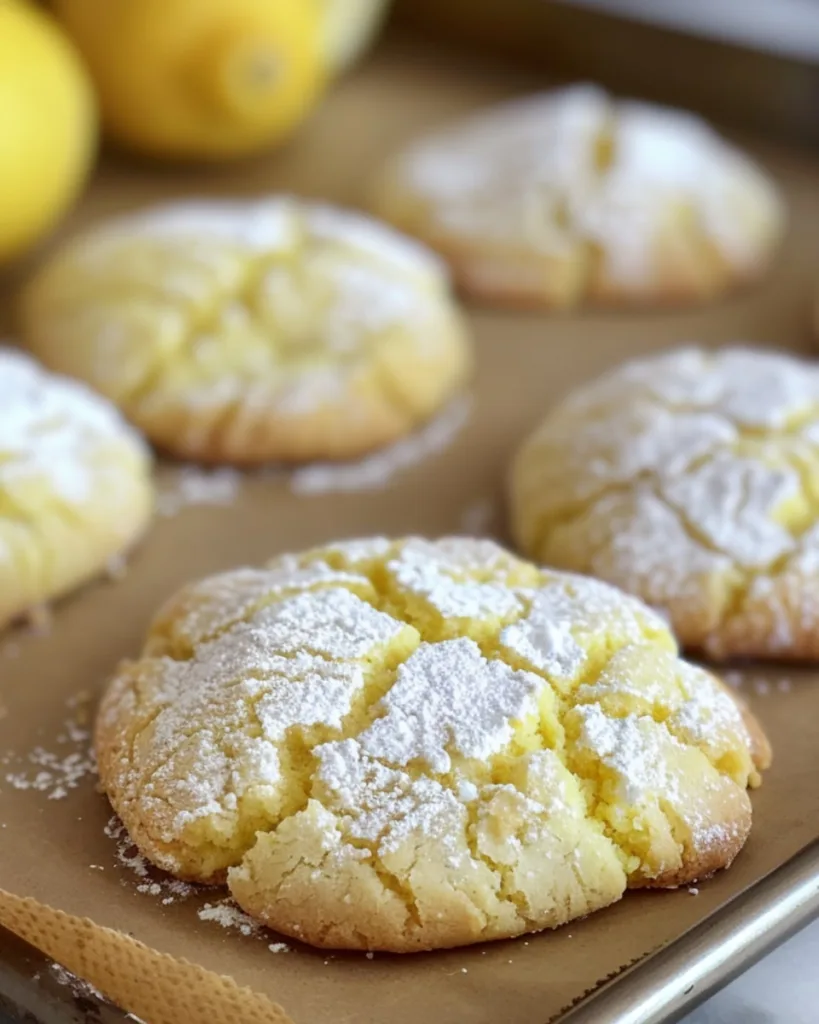 Lemon Crinkle Cookies 1