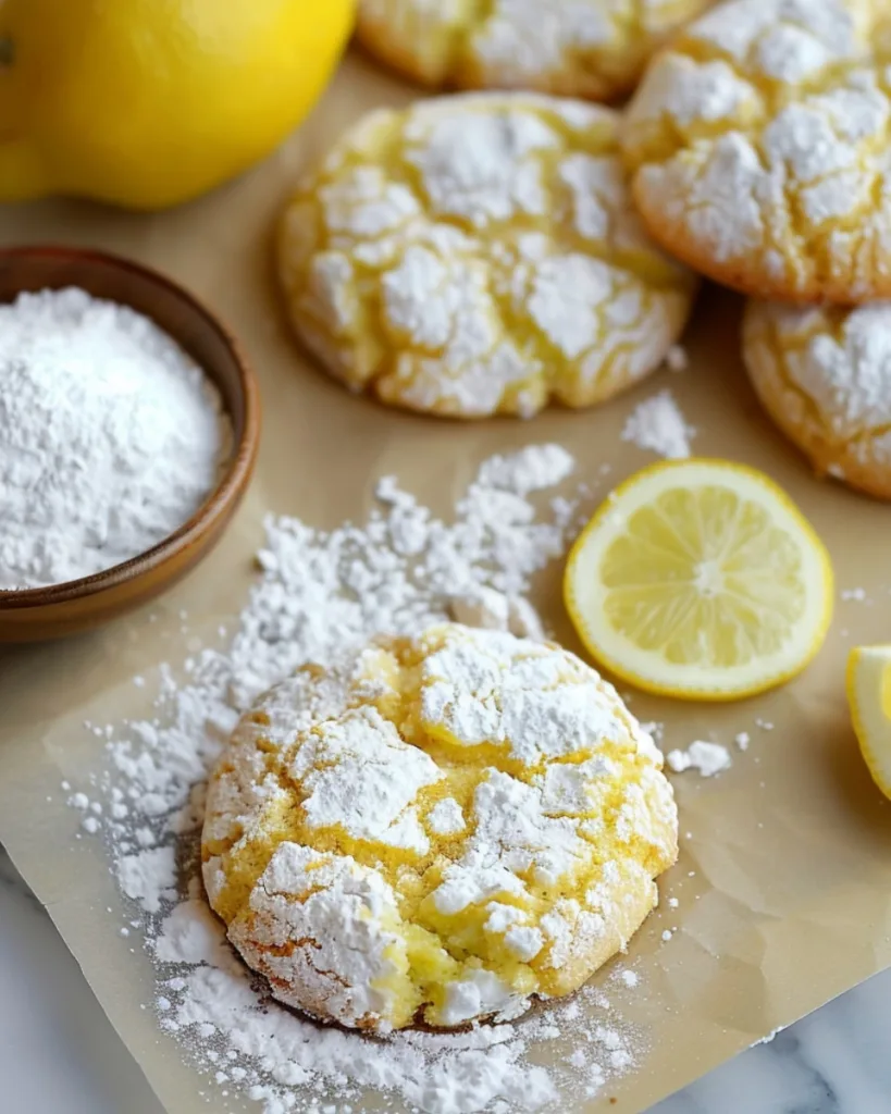 Lemon Crinkle Cookies 2