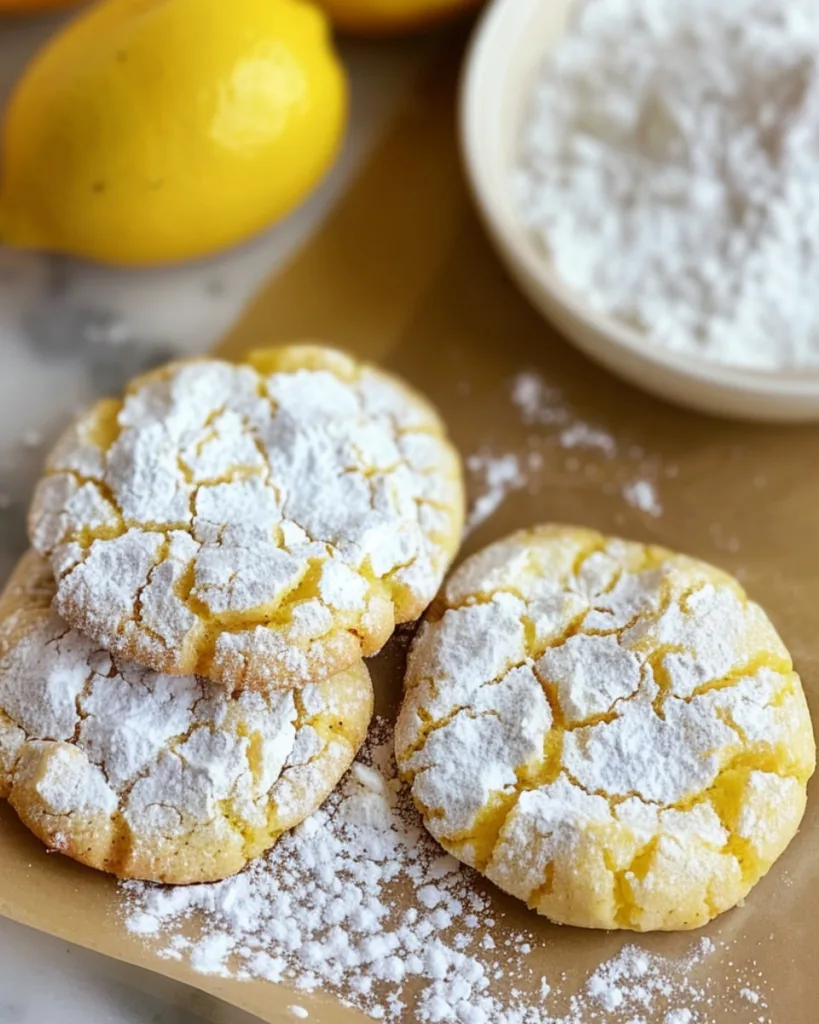 Lemon Crinkle Cookies 3
