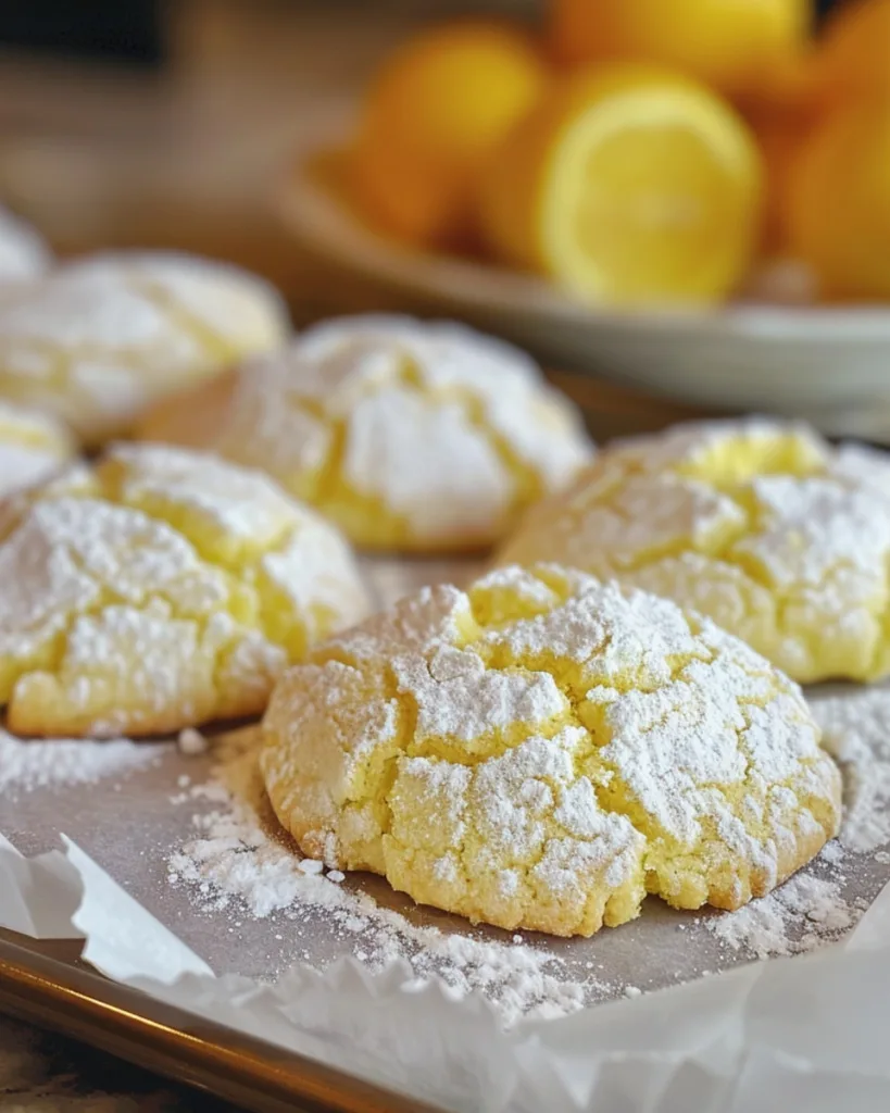 Lemon Crinkle Cookies 4