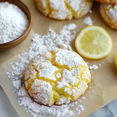 Lemon Crinkle Cookies Recipe