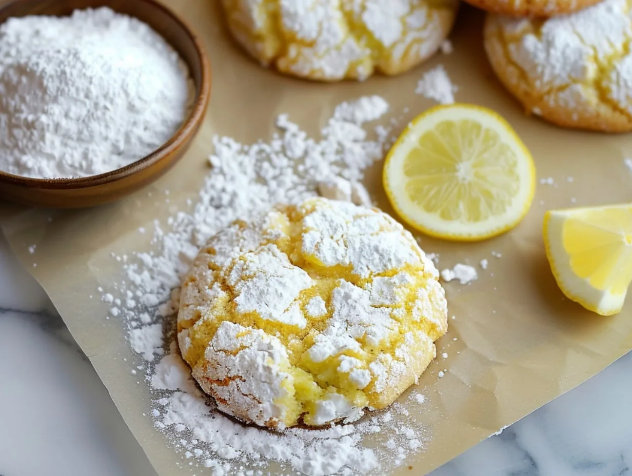 Lemon Crinkle Cookies