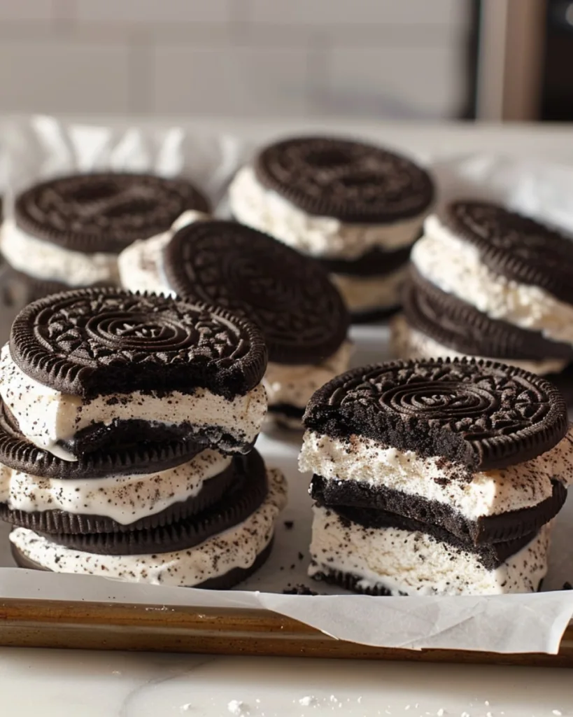 Oreo Ice Cream Sandwiches 2