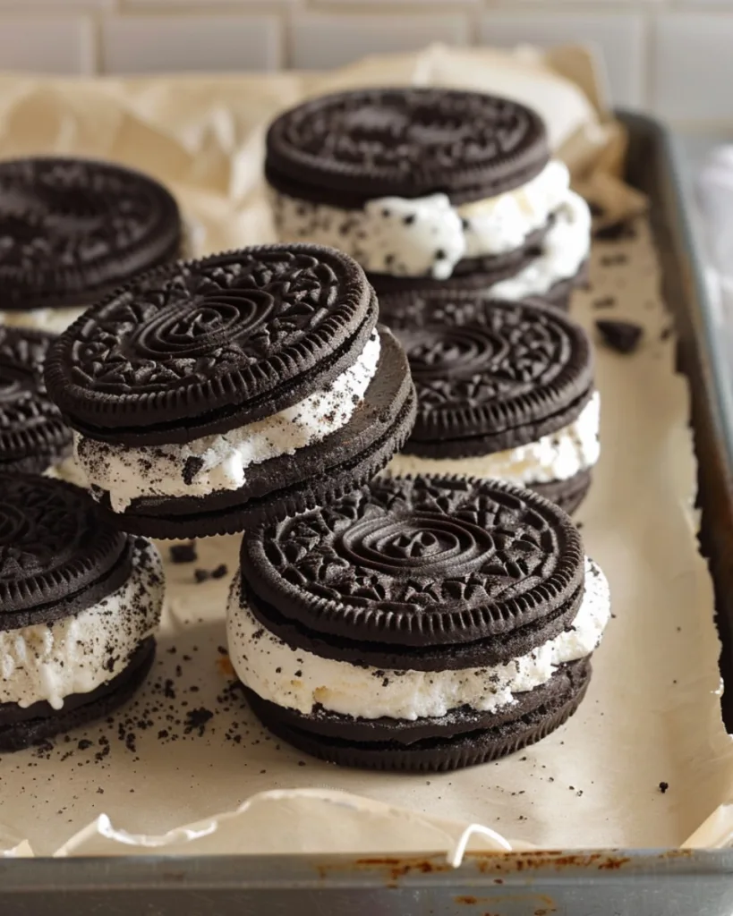 Oreo Ice Cream Sandwiches 4