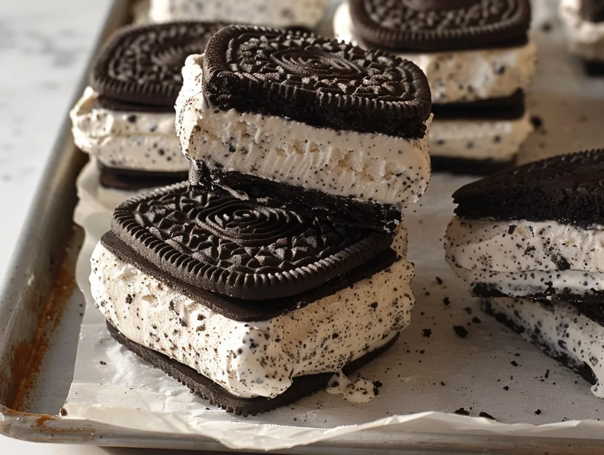 Oreo Ice Cream Sandwiches