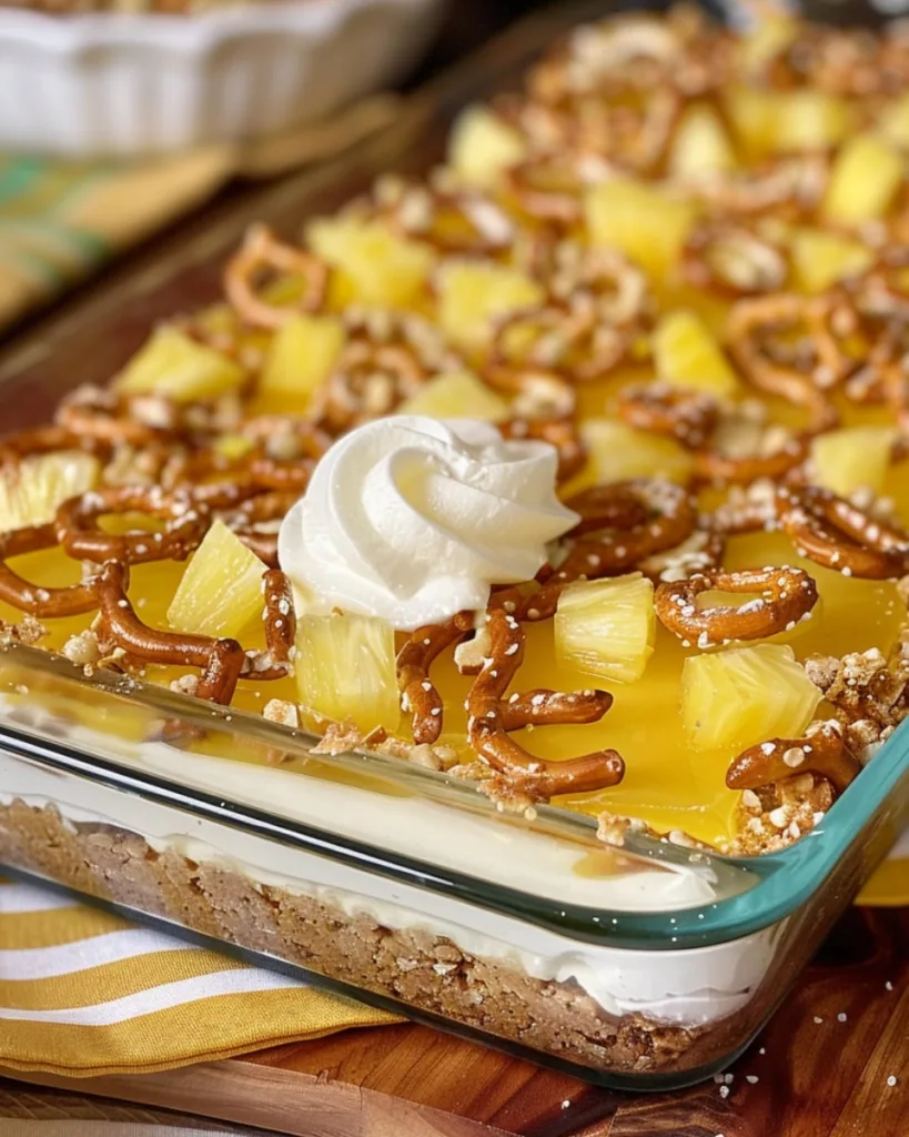 Pineapple Pretzel Salad 1