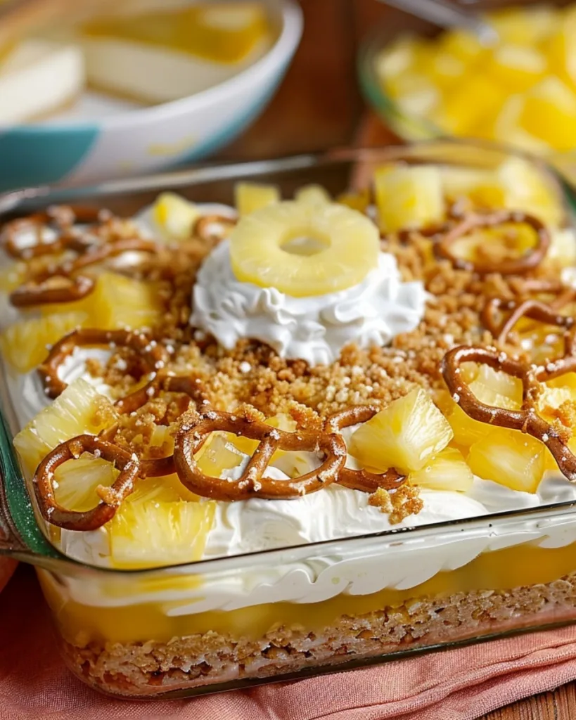 Pineapple Pretzel Salad 2