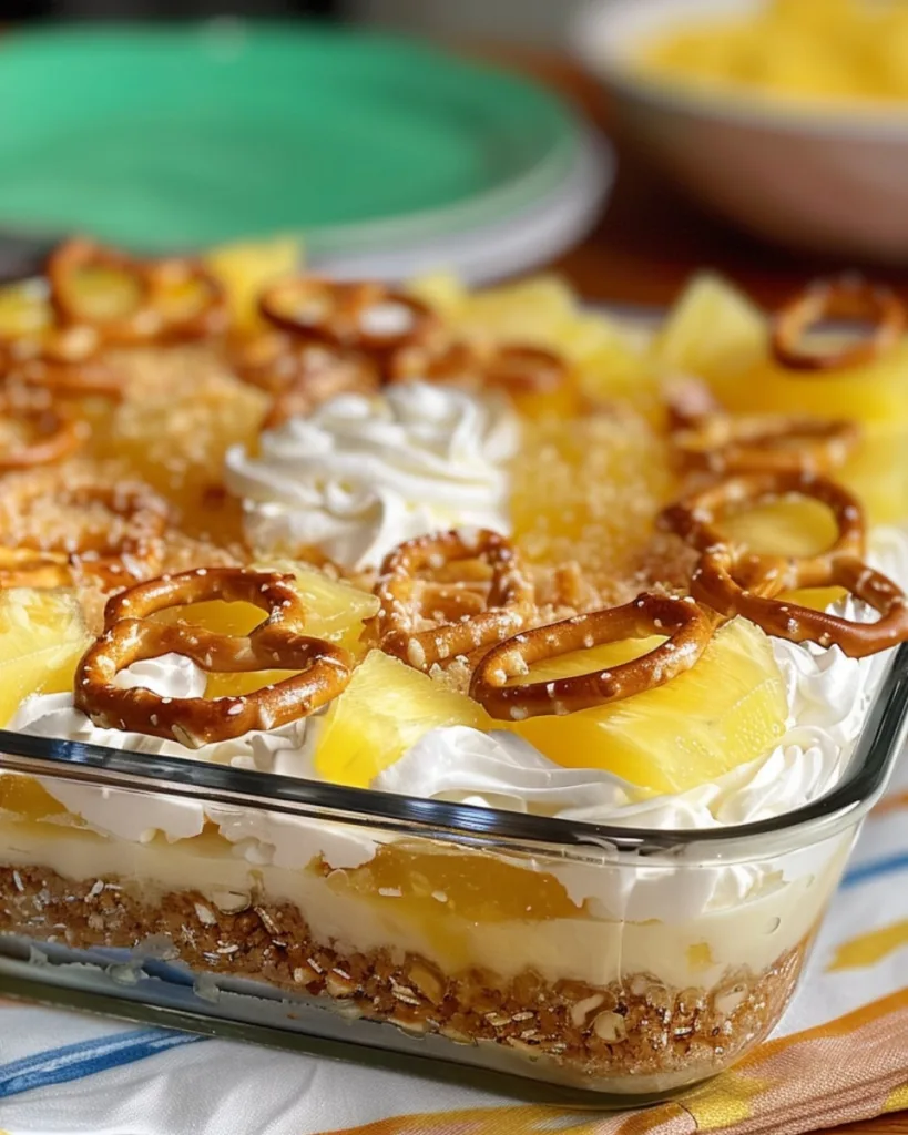Pineapple Pretzel Salad 3