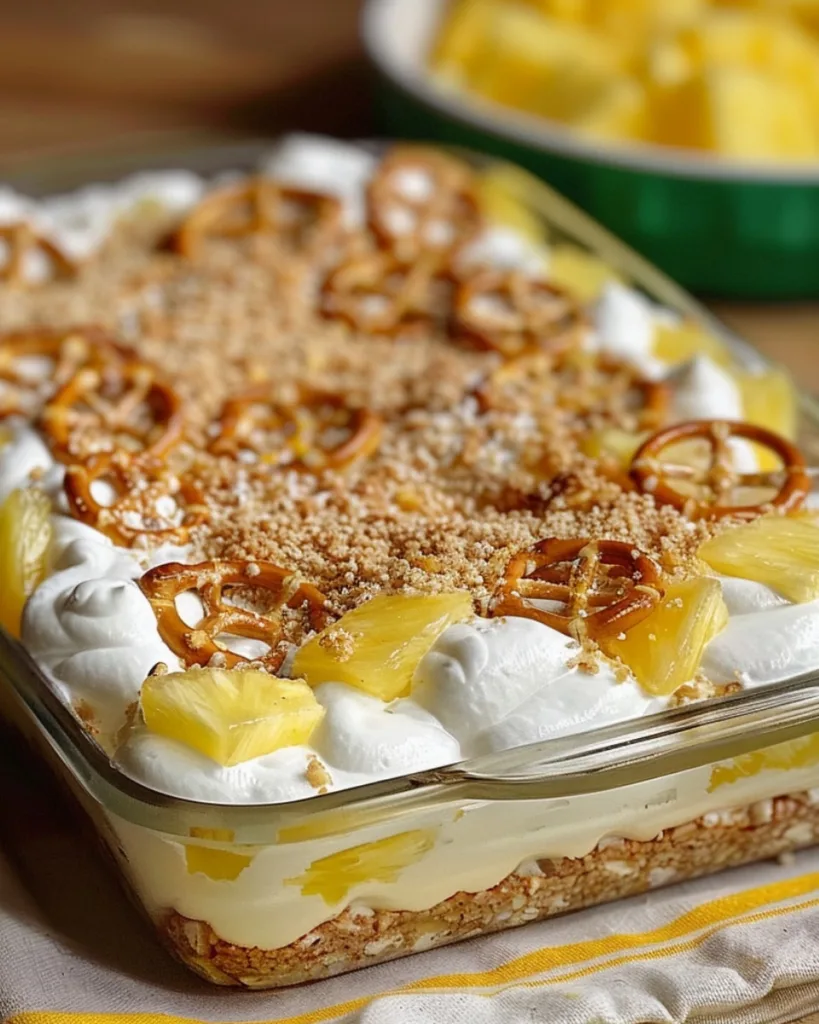 Pineapple Pretzel Salad 4