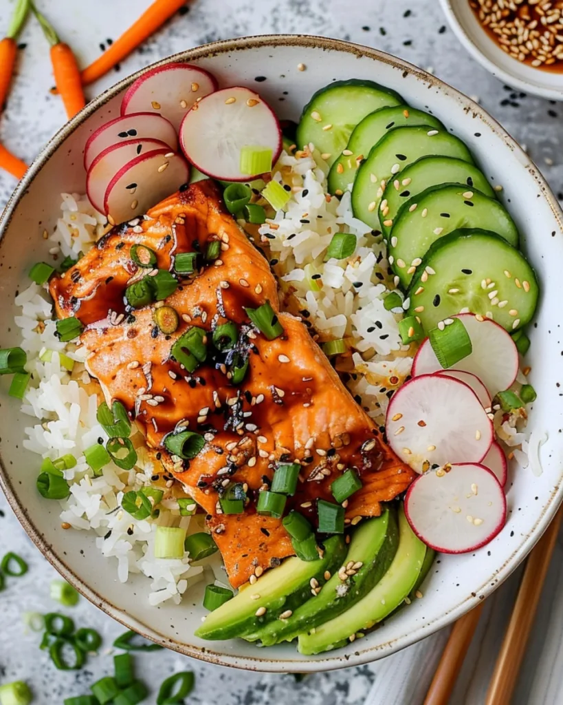 Salmon and Rice Bowl 1