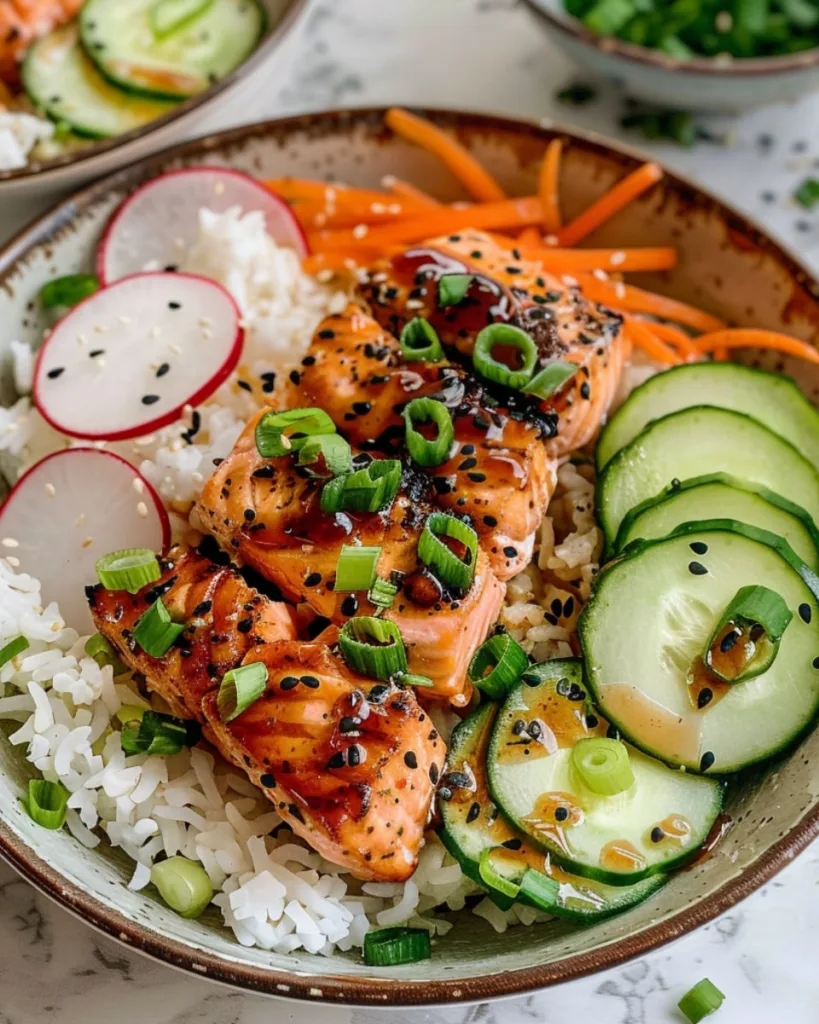 Salmon and Rice Bowl 3