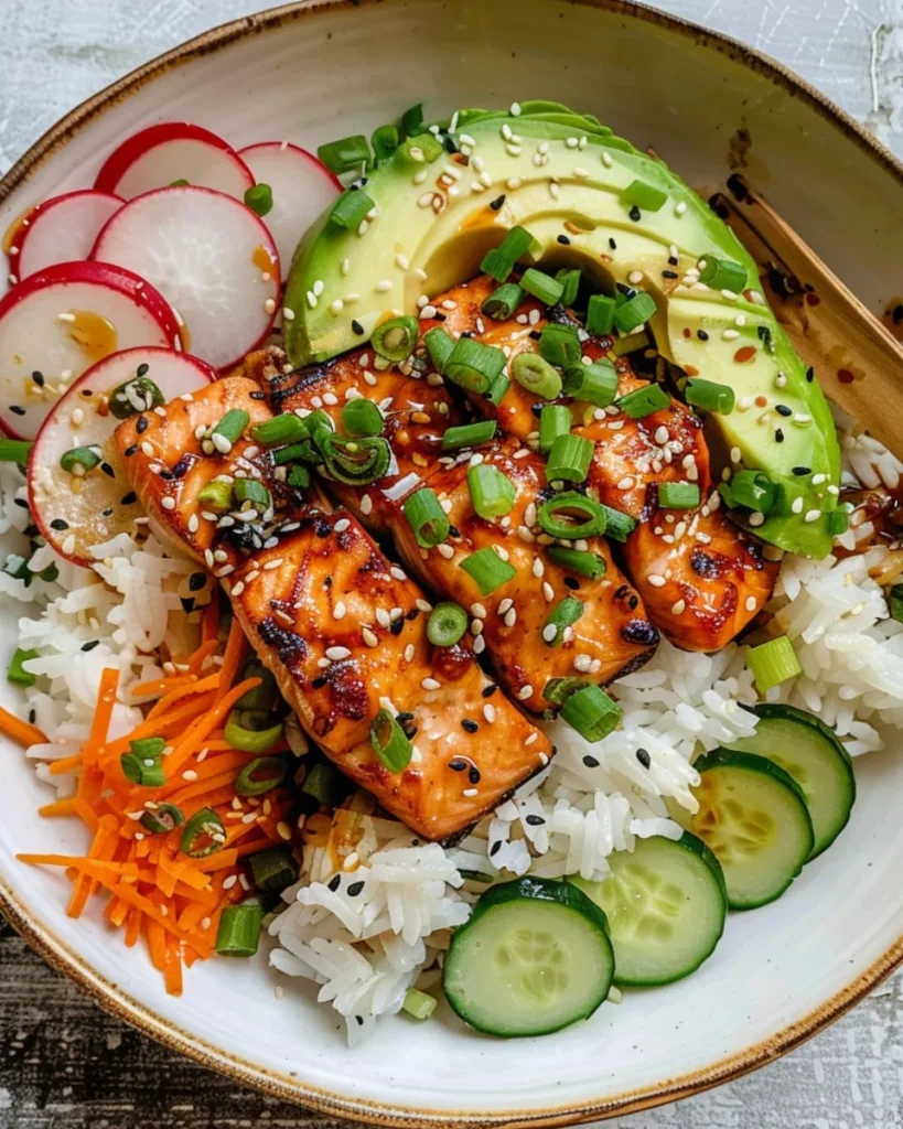 Salmon and Rice Bowl 4