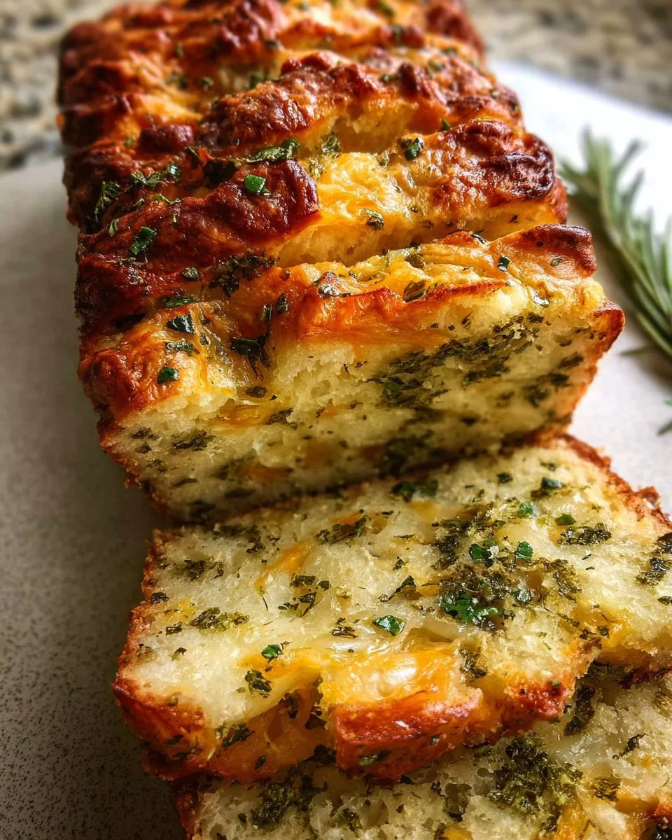 Cheese, Herb and Garlic Quick Bread - detail 3