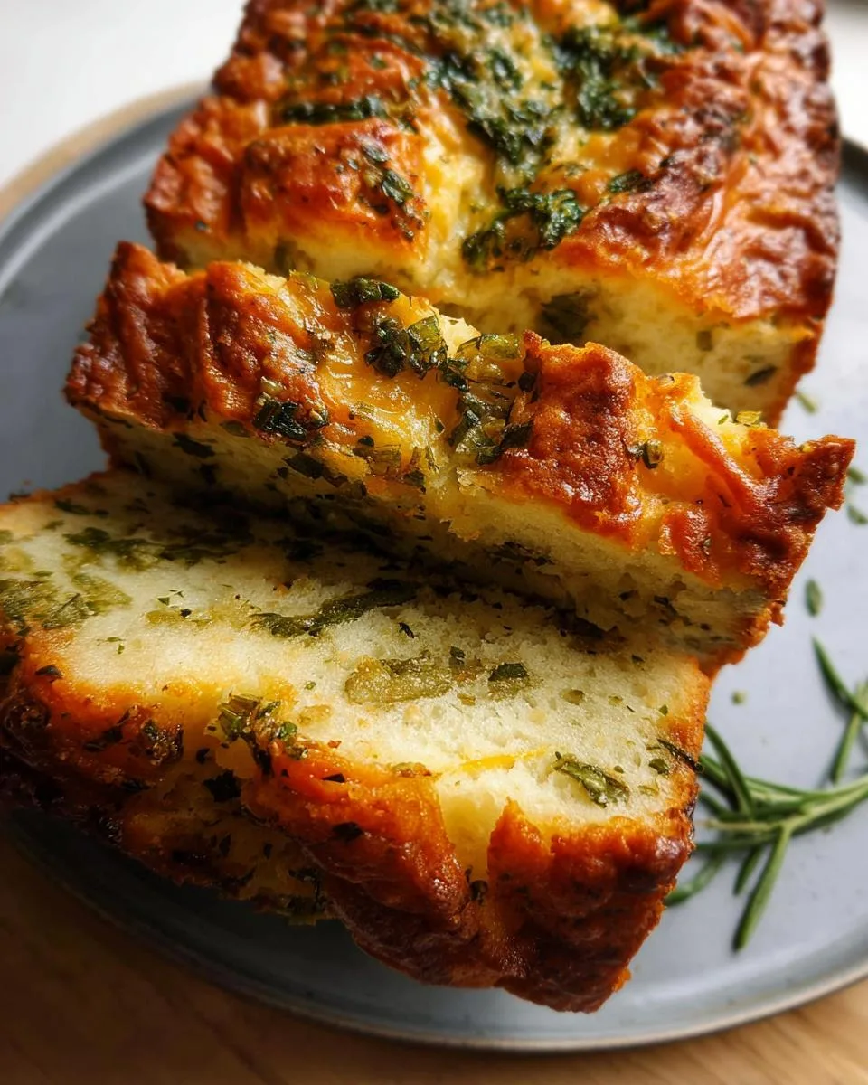 Cheese, Herb and Garlic Quick Bread - detail 5