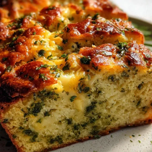 Cheese, Herb and Garlic Quick Bread