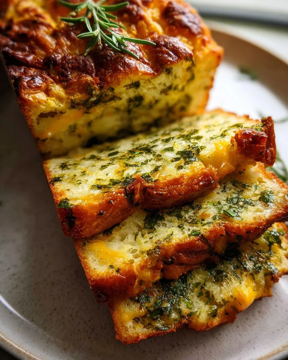 Cheese, Herb and Garlic Quick Bread - detail 6