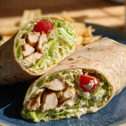 Chicken Caesar Salad Wraps