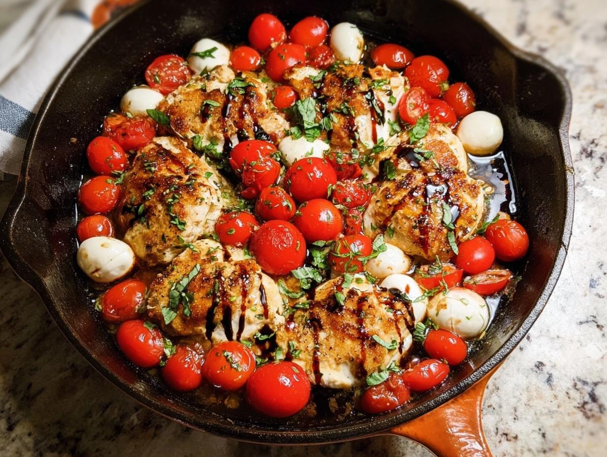 Chicken Caprese Skillet