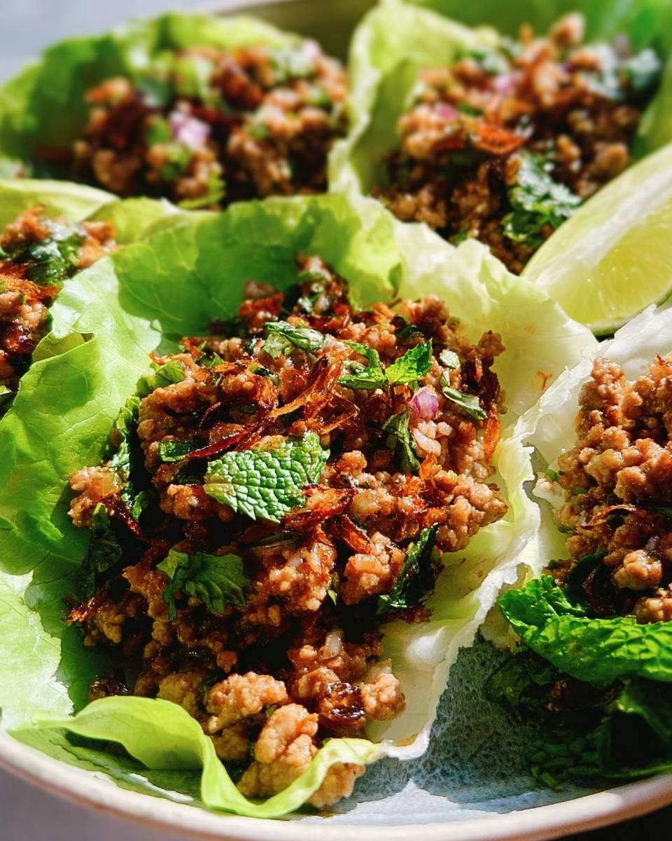Chicken Larb - detail 2