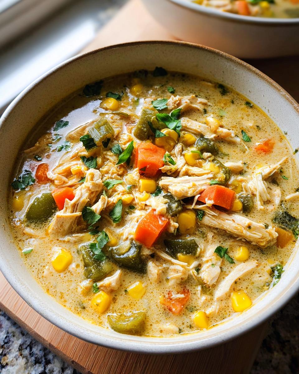 Chicken Poblano Soup - detail 2