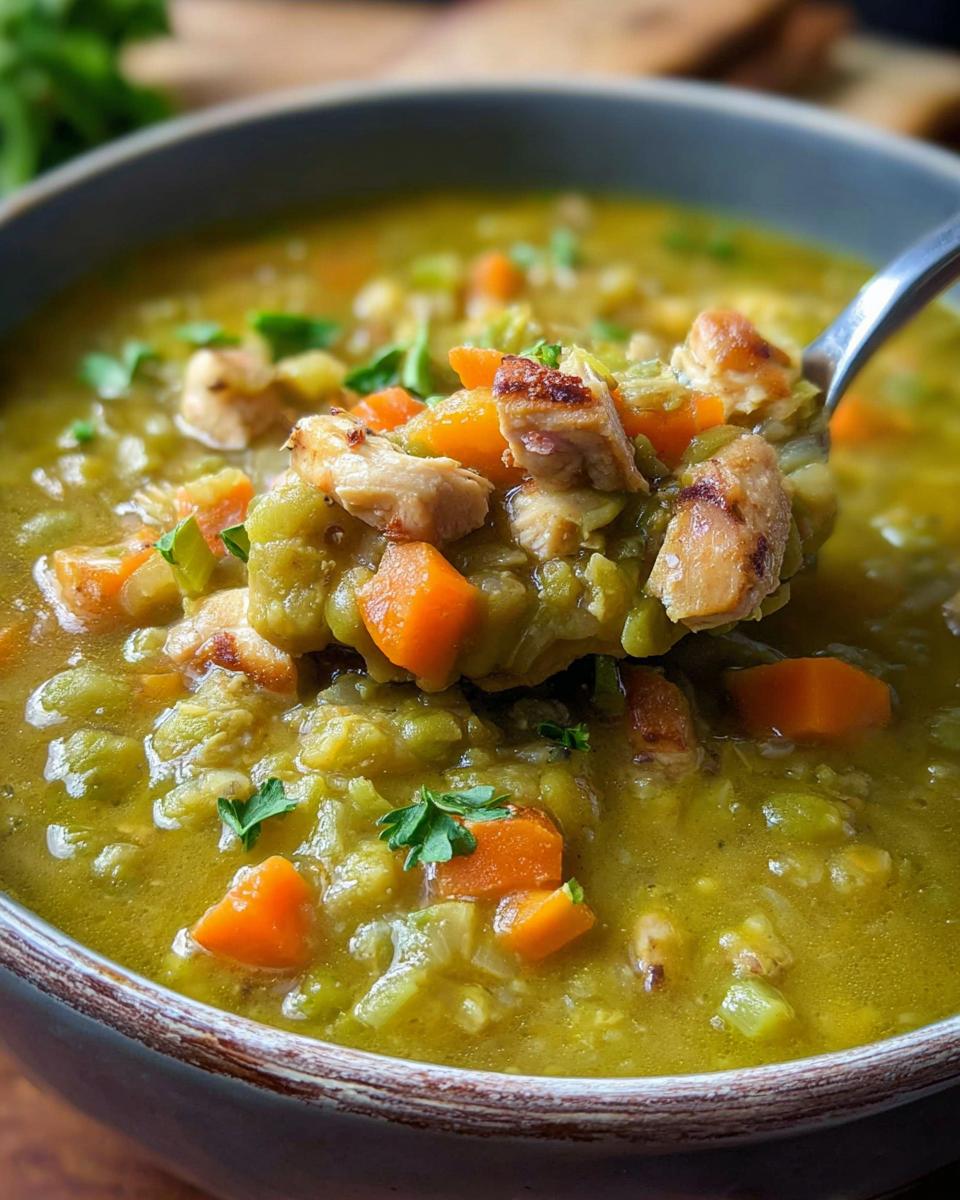 Chicken Split Pea Soup - detail 3