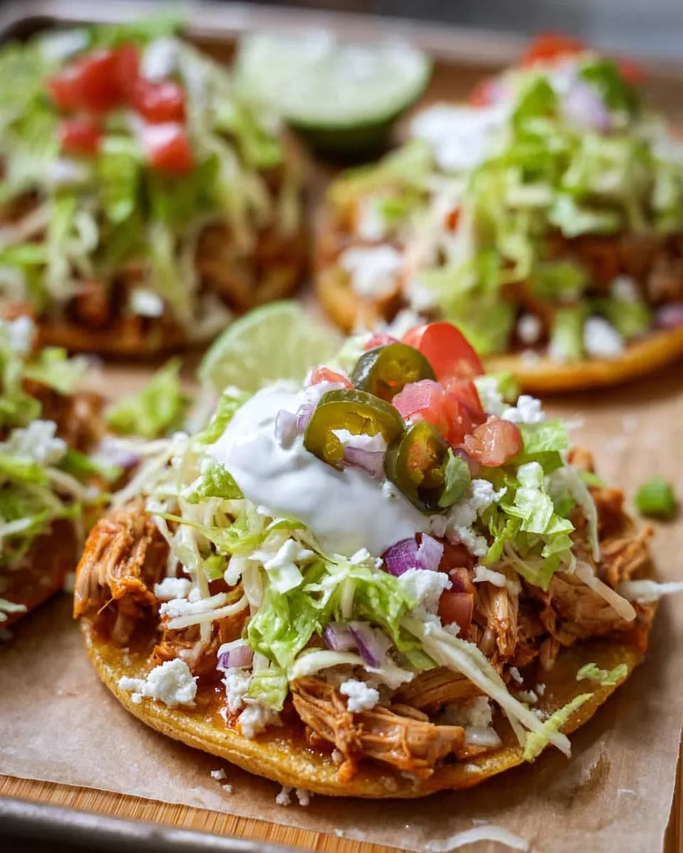 Chicken Tostadas - detail 2