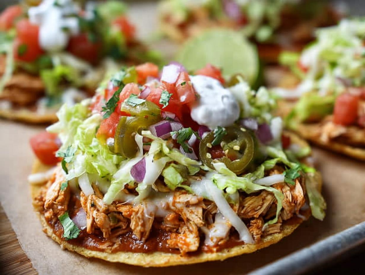Chicken Tostadas