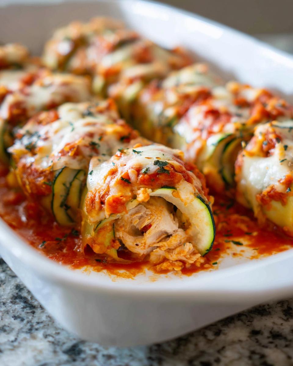 Chicken Zucchini Rolls - detail 1