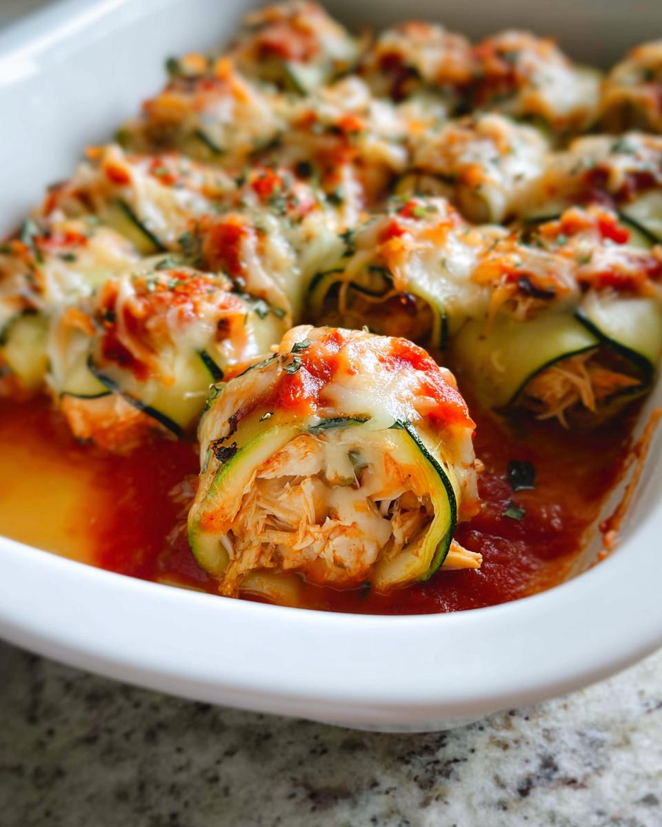Chicken Zucchini Rolls - detail 2