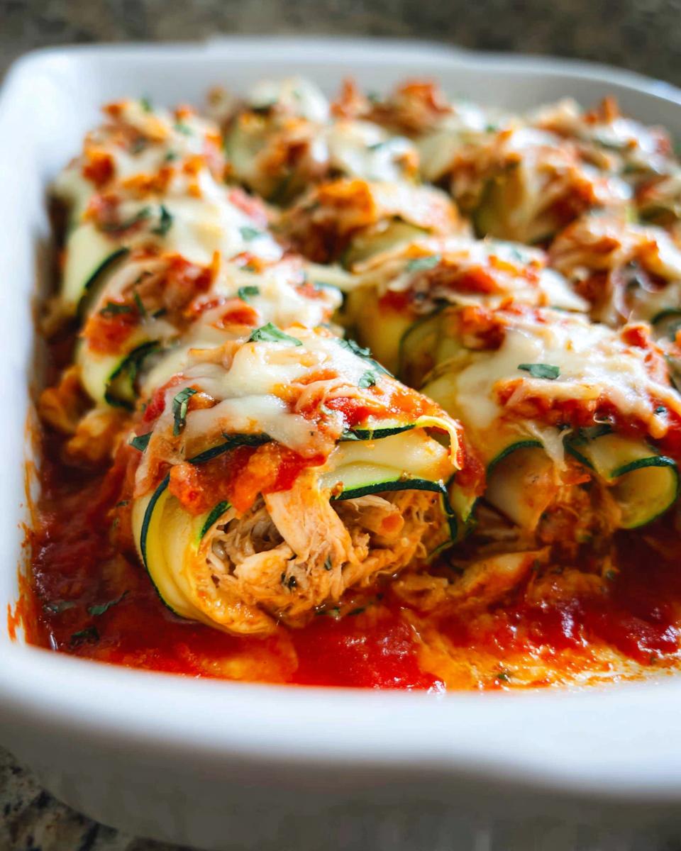 Chicken Zucchini Rolls - detail 3