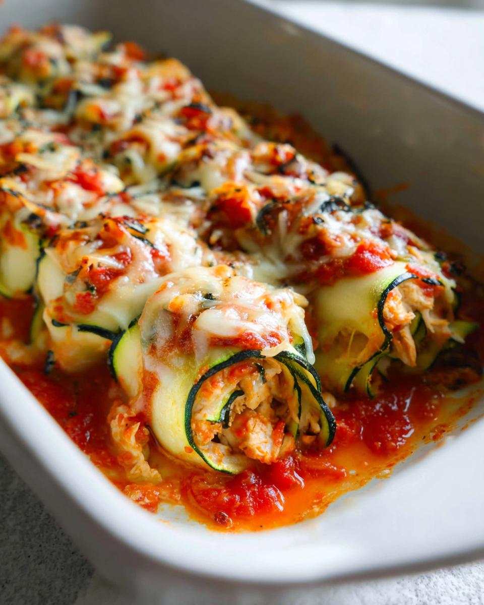 Chicken Zucchini Rolls - detail 4