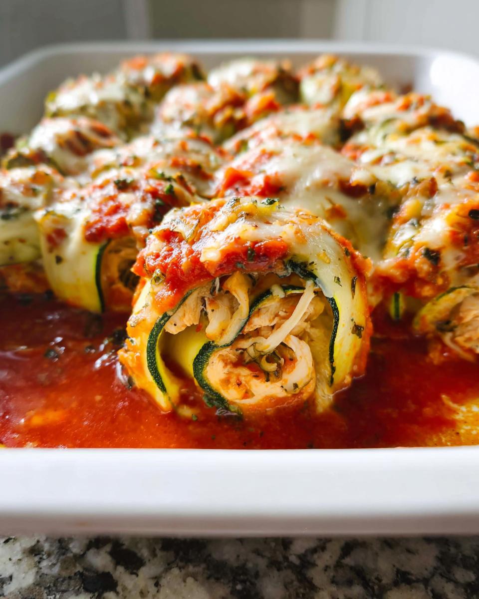 Chicken Zucchini Rolls - detail 5