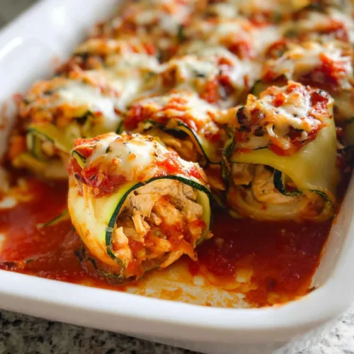 Chicken Zucchini Rolls