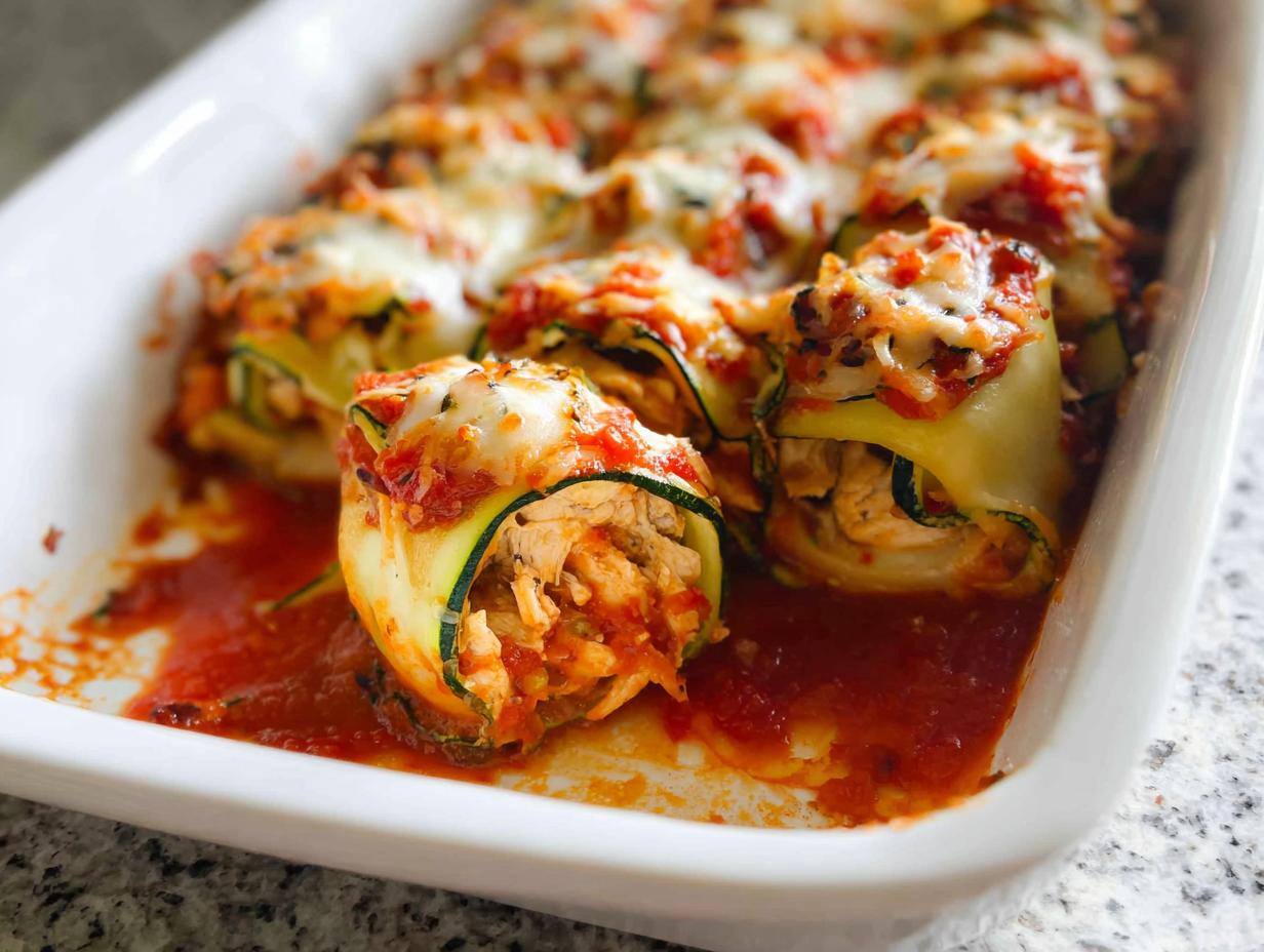 Chicken Zucchini Rolls