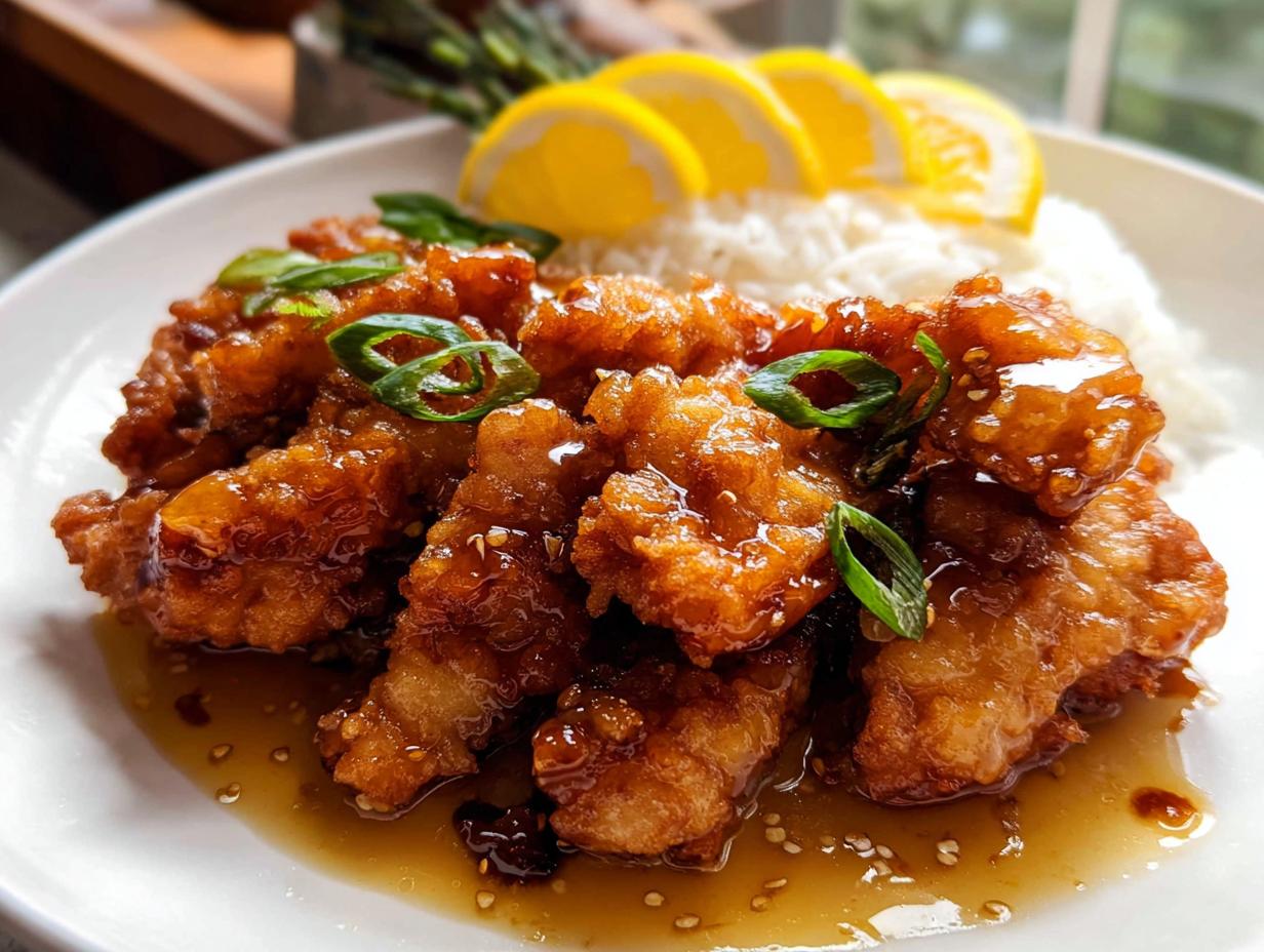 Crispy Chinese Lemon Chicken