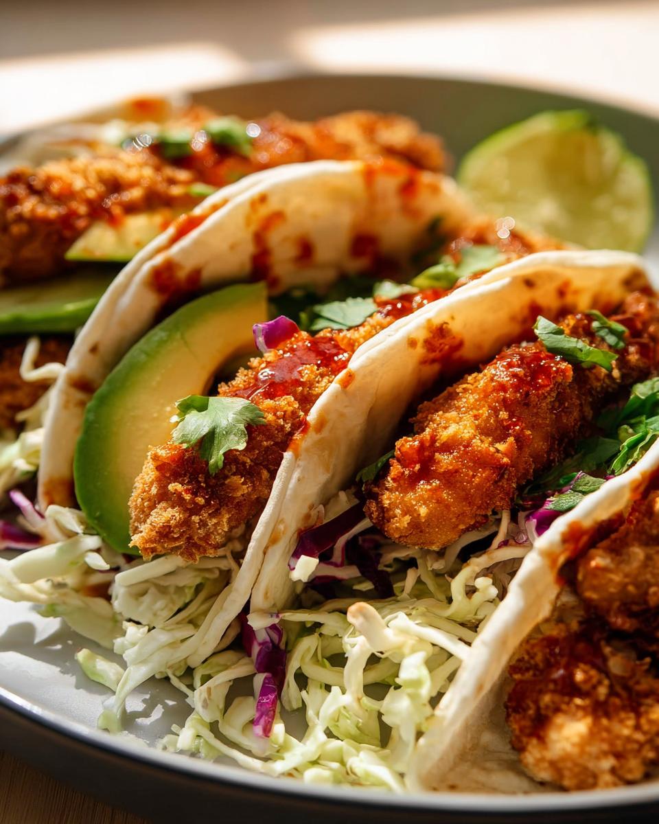 Crunchy chicken taco fingers - detail 2
