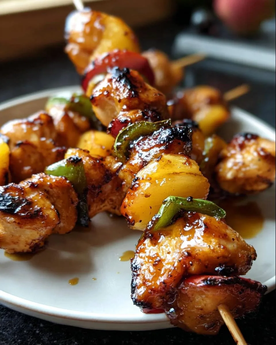 Jalapeno Peach Chicken Skewers - detail 2