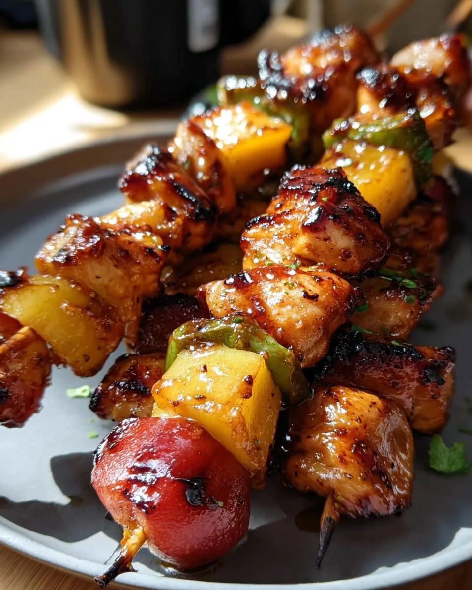 Jalapeno Peach Chicken Skewers - detail 3