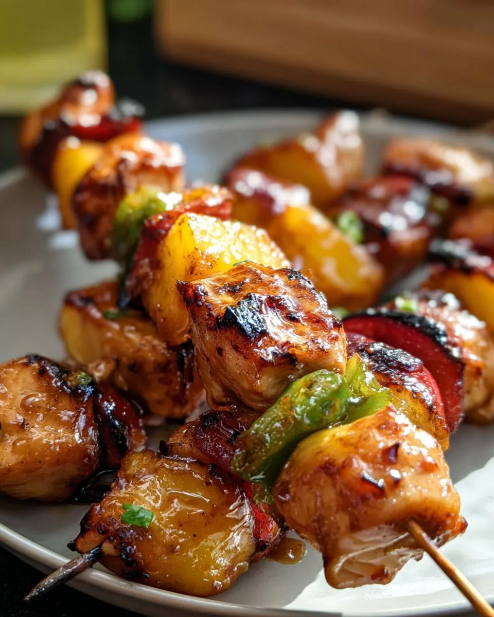 Jalapeno Peach Chicken Skewers - detail 4