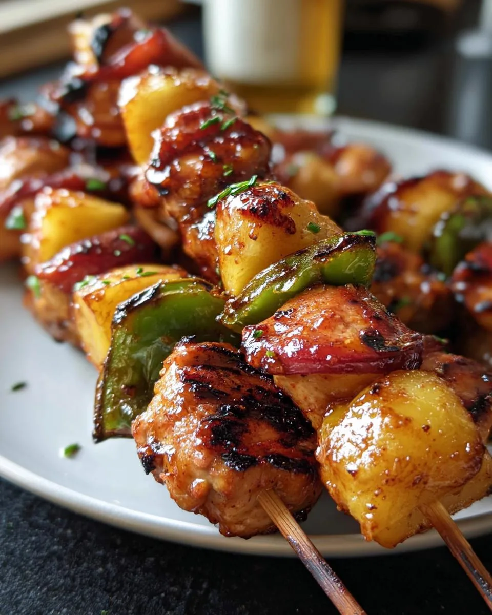 Jalapeno Peach Chicken Skewers - detail 5