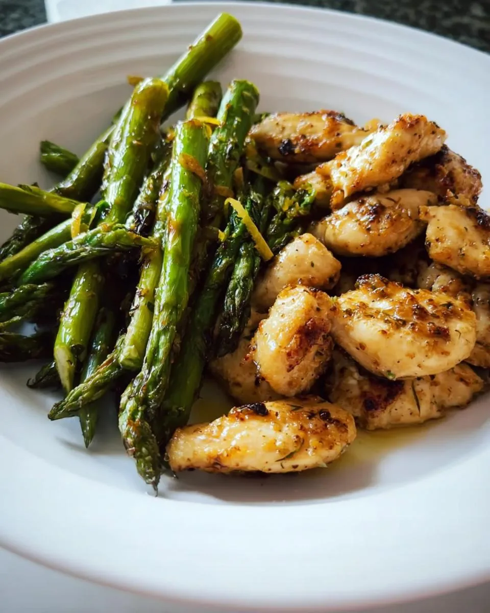 Lemon Garlic Sheet Pan Chicken and Asparagus - detail 2