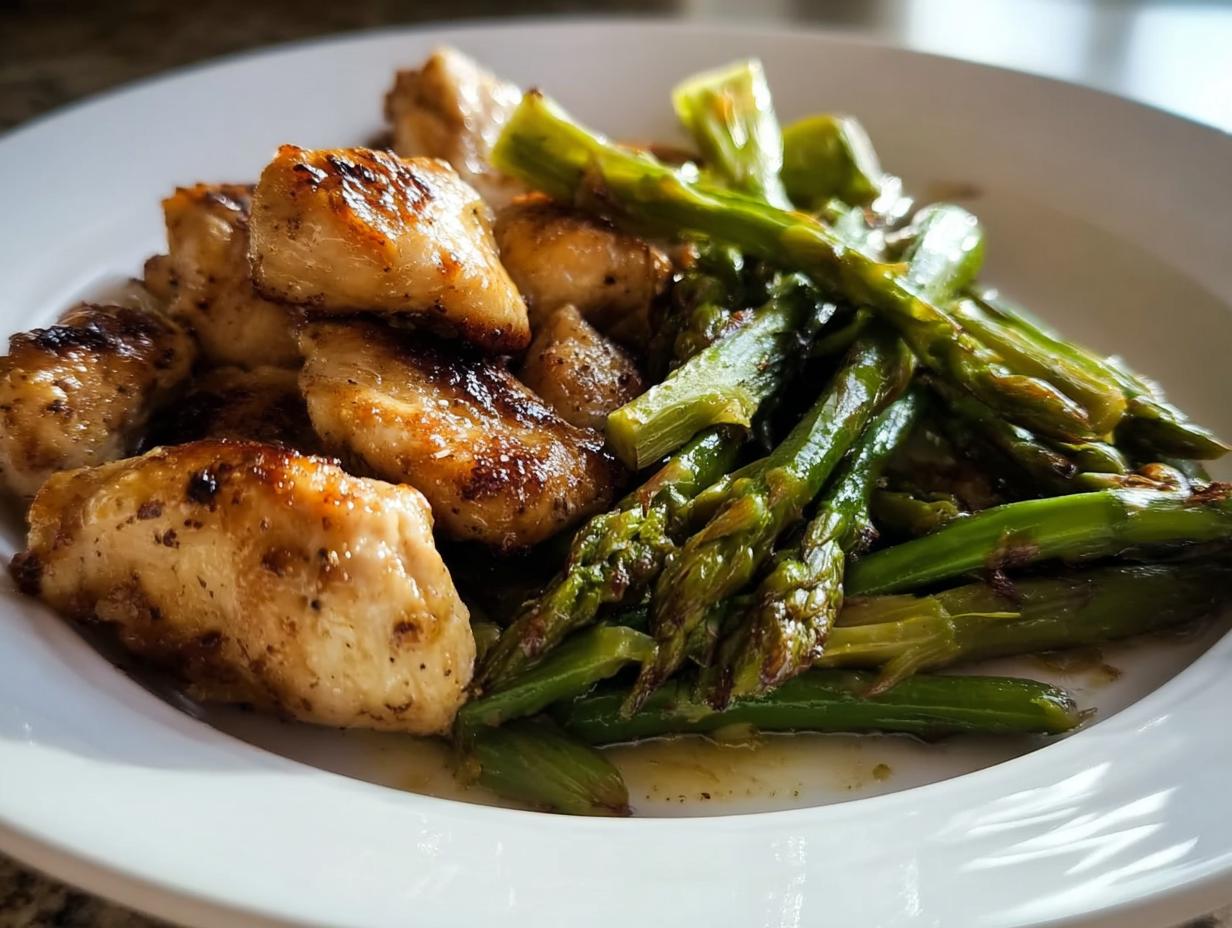 Lemon Garlic Sheet Pan Chicken and Asparagus